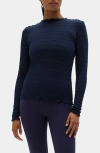 Halfdays Ynes Texture Top In Blue