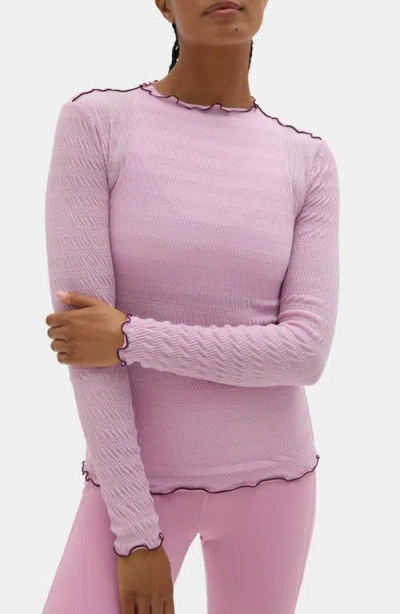 Halfdays Ynes Texture Top In Pink