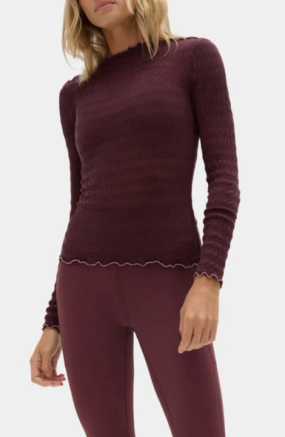 Halfdays Ynes Texture Top In Red