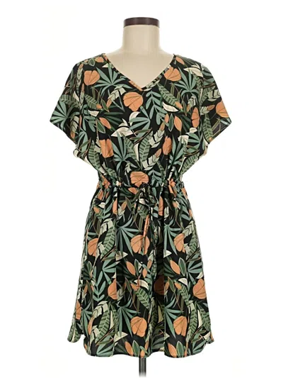 Pre-owned Halife Casual Dress In Green