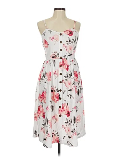 Pre-owned Halife Casual Dress In White