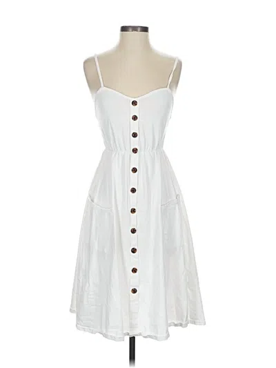 Pre-owned Halife Casual Dress In White