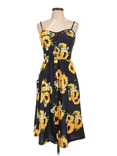 Pre-owned Halife Casual Dress In Yellow