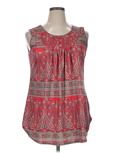 Pre-owned Halife Sleeveless Blouse In Red