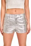 Hallelu Just Shine Shorts In Silver
