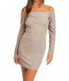 Hallelu Soft Elegance Dress In Taupe