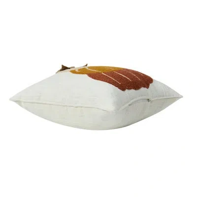 Hallmark 18" X 18" Multicolor Topkin Reversible Fall Decorative Pillow In White