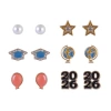Hallmark 2026 Graduation 6 Pack Stud Earring Set In Multi