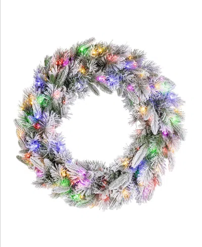 Hallmark 30" Pre-lit Wreath With 100 Led Lights In Multi