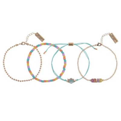 Hallmark 4pc Pastel Graduation Bracelet Set In Multi