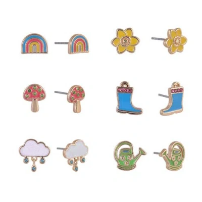 Hallmark 6 Pack Easter Spring Stud Earring Set In Multi