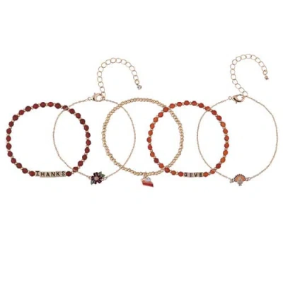 Hallmark 8pc Fall Theme Bracelet Set In Multi