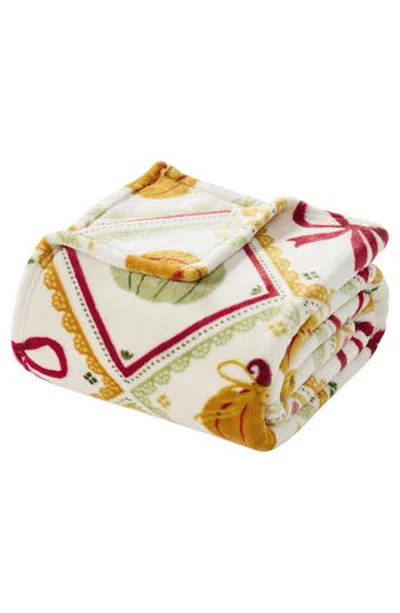 Hallmark Autumn Plush Throw Blanket In White