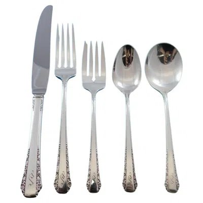 Pre-owned Hallmark Ballad By  Sterling Silver Flatware Set 8 Service 51 Pieces Monogram S