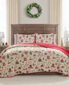 Hallmark Bedding Christmas Village Holiday 3-pc. Quilt Set, Full/queen In Multi