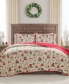 Hallmark Bedding Christmas Village Holiday 3 Pc. Quilt Set In Multi
