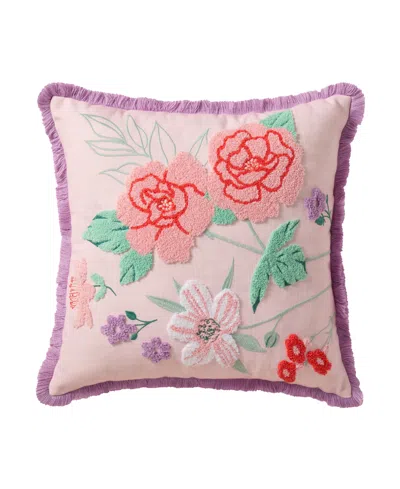 Hallmark Bloom For Mom Cotton Decorative Pillow,18" X 18" In Multi