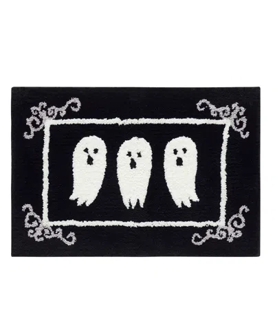 Hallmark Boozy Halloween Microfiber Bath Rug, 20" X 30" In Black