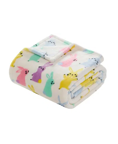 Hallmark Bunny Wonderland Plush Throw, 50" X 70" In Multi