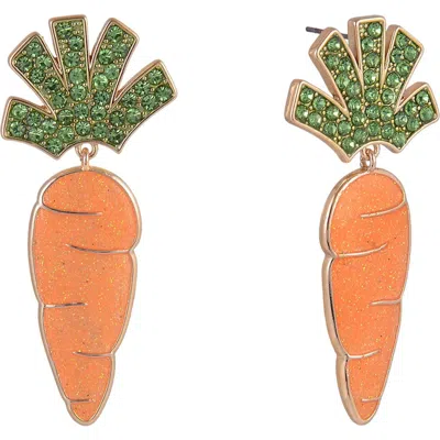 Hallmark Carrot Drop Earrings In Orange