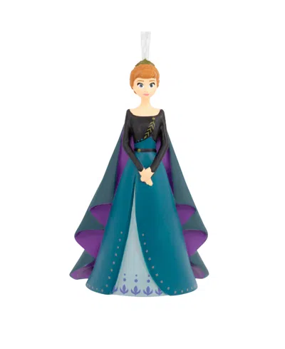Hallmark Christmas Ornament Disney Frozen Queen Anna In Coronation Gown In Blue