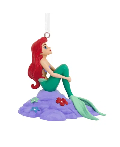 Hallmark Christmas Ornament Disney The Little Mermaid Ariel On Rock In Green