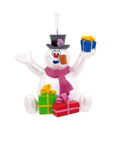 Hallmark Christmas Ornament Frosty The Snowman With Presents In White