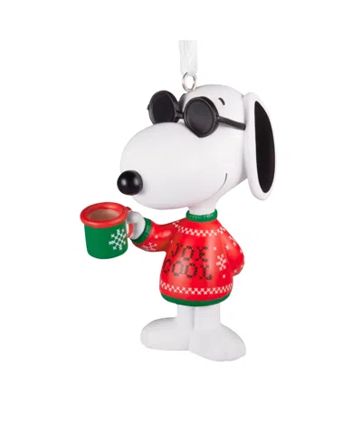 Hallmark Christmas Ornament Peanuts Festive Joe Cool In White