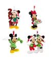 Hallmark Disney Mickey And Minnie Christmas Ornaments, Set Of 4 In Multi