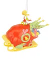 Hallmark Dr. Seuss's Grinch On Sleigh Christmas Tree Ornament In Orange