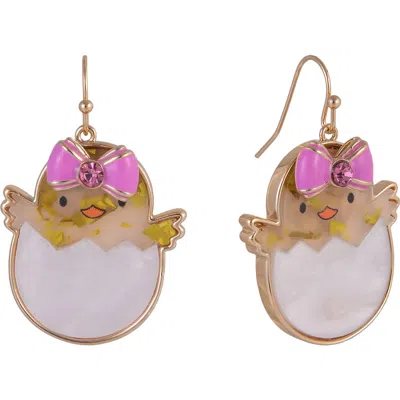 Hallmark Easter Baby Chick Earrings In Gold