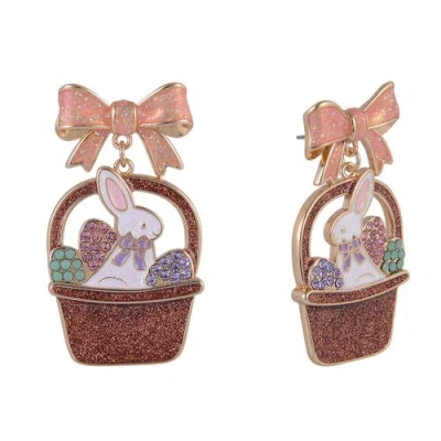 Hallmark Easter Basket And Bunny Earrings In Multi