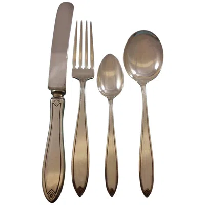 Pre-owned Hallmark Fiesta By  Sterling Silver Flatware Set Service 26 Pieces Dinner Size In Brown