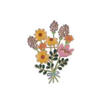 Hallmark Flower Bouquet Pin In Multi