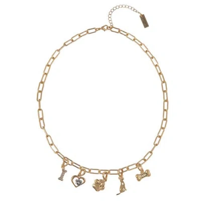 Hallmark Football Charm Necklace In Gold