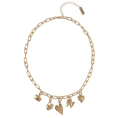 Hallmark Football Charm Necklace In Gold