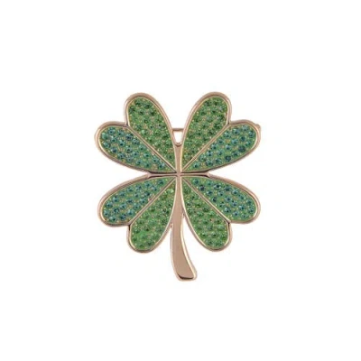 Hallmark Four Leaf Clover Pin In Green