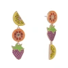 Hallmark Fruit Linear Earrings In Multi