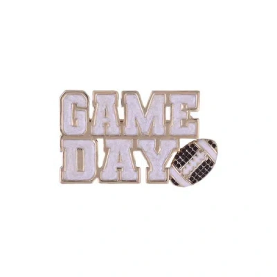 Hallmark Game Day Glitter And Stone Pin In Multi