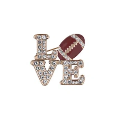 Hallmark Game Day Stone Love Football Pin In Multi