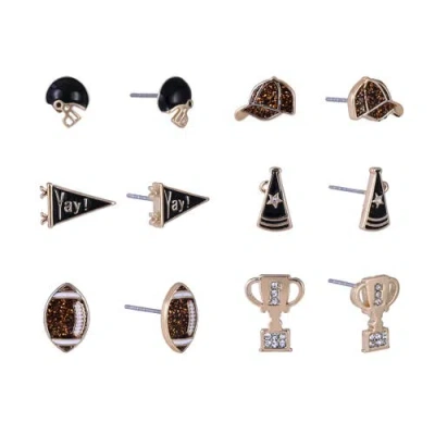 Hallmark Game Day Trophy 6pk Earring Set In Multi