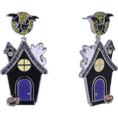 Hallmark Halloween Haunted House Earrings In Multi