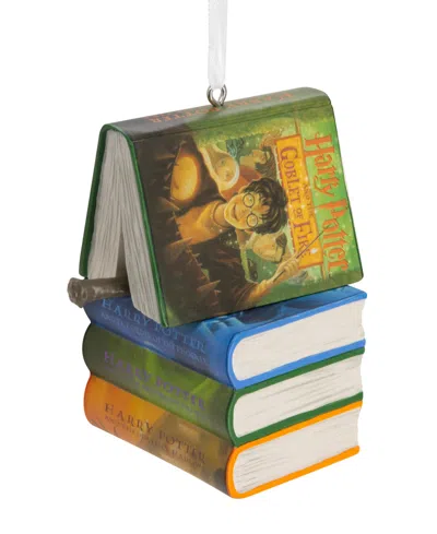 Hallmark Harry Potter Books And Wand Christmas Ornament In Multi-colored