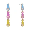 Hallmark Linear Easter Bunny Earrings In Multi