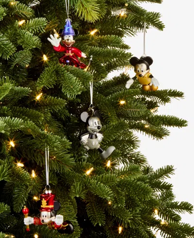 Hallmark Macy's 100th Thanksgiving Day Parade Mickey Mouse Balloon Ornament, Set Of 4 In Multi