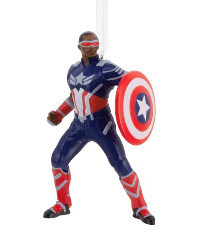 Hallmark Marvel Studios Captain America: Brave New World Sam Wilson Christmas Tree Ornament In Multi