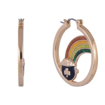 Hallmark Pot Of Gold Hoop Earrings