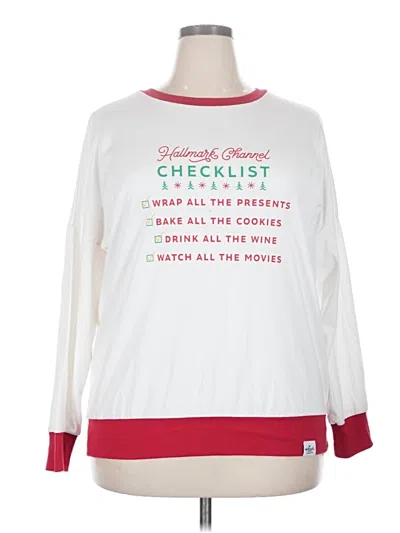 Pre-owned Hallmark Pullover Sweater In White