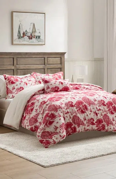 Hallmark Red Toile Comforter Set