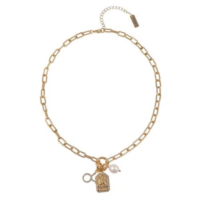 Hallmark Zodiac Pendant Necklace In Gold